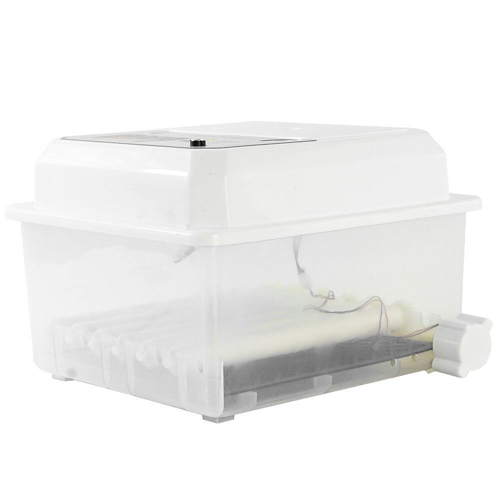 16 Egg Incubator Automatic Turner Hatcher Temperature Control LED Light Alarm