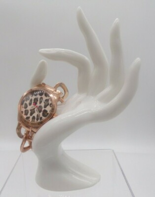 Betsey Betsy Johnson Rose Gold Link Bracelet Leopard BJ00437  display picture 1