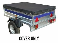Trelgo Quality Black Water proof Trailer Cover 1280mm x 920mm Bungee Cord