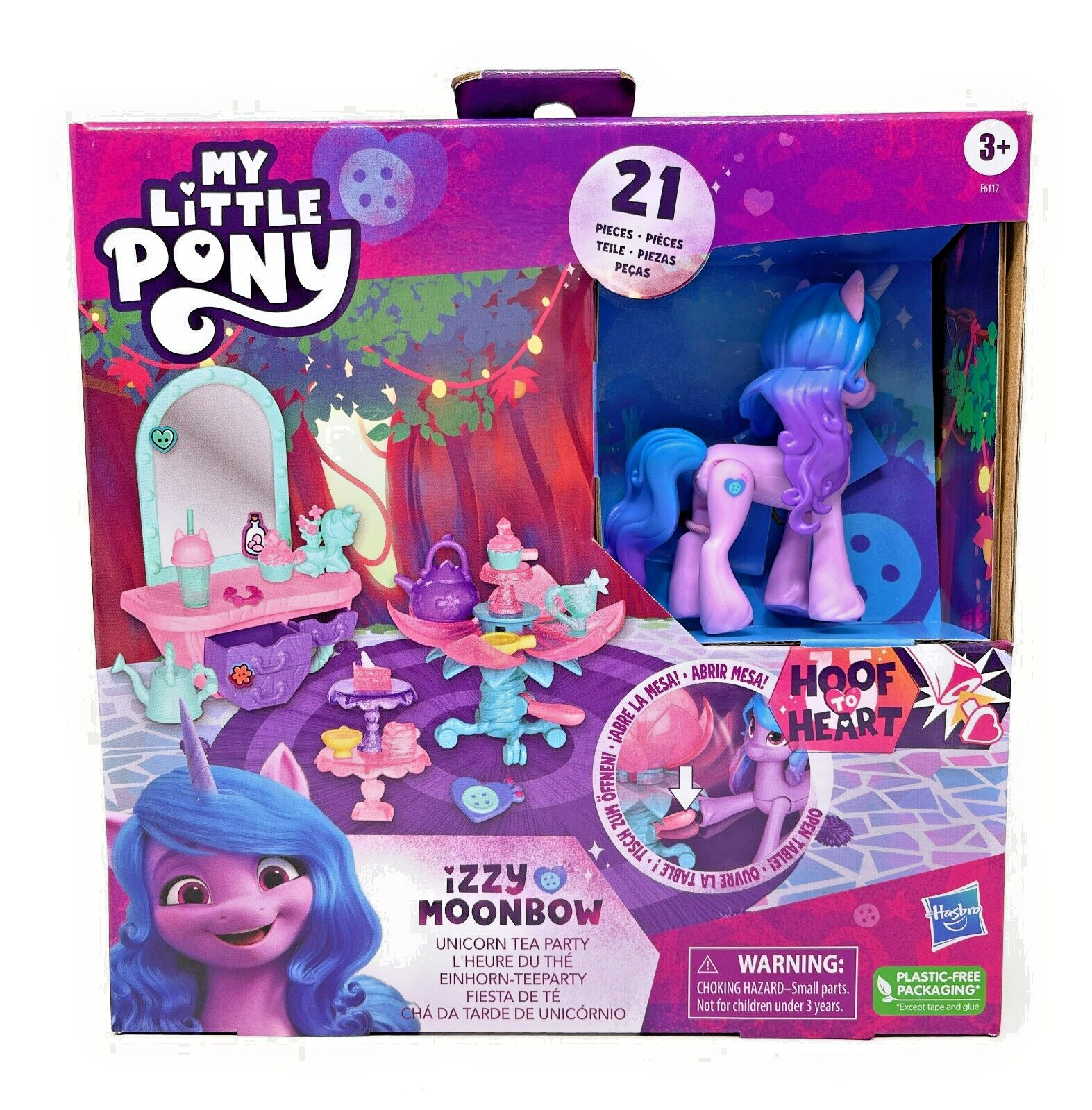 Hasbro My Little Pony Unicorn Tea Party Izzy Moonbow Toy with 20 Accessories