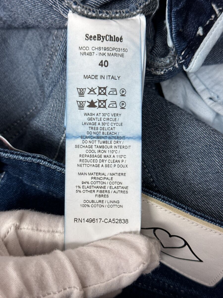 See By Chloe Jeans Womens Braided Detail High Rise Slim See By Chloe Jeans Womens Braided Detail High Rise Slim