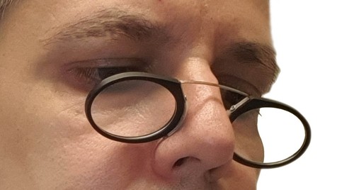 occhiali da vista uomo 1 metallo senza montatura diottrie + 1.5 1,5 2 2,5 3,5 - Foto 8 di 18