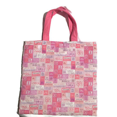 Maternity Bag Tote Carry Pregnancy Its a Girl Baby Hospital Bag Handmade  Pink
