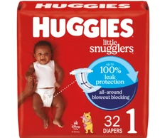 Huggies Little Snugglers Baby Disposable Diapers - Size 1 - 32ct