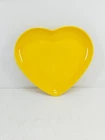 FIESTA 9" HEART plate BOWL daffodil yellow NEW