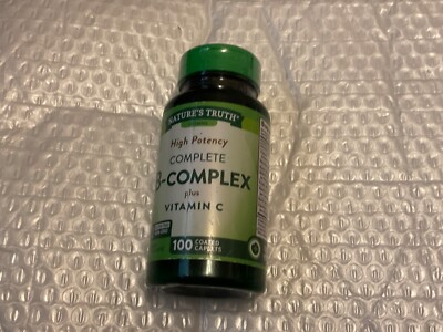 High Potency Complete B-Complex Plus Vitamin C Caplets 2026