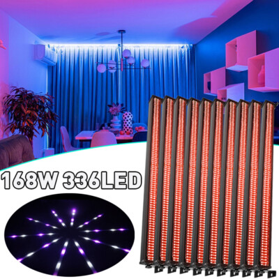 RGB 336LED DMX Stage Wall Wash Light Bar Strobe Effect DJ Party Beam Light Bar