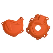 Polisport Clutch and Ignition Cover Protector Kit KTM EXC-F 250 Orange 2014-2016