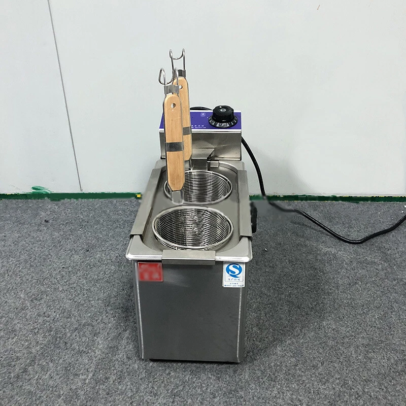 110V/220V Desktop Electric 2000W 2 Baskets Pasta Cooker Noodle Cooking Machine - Image 4 of 4