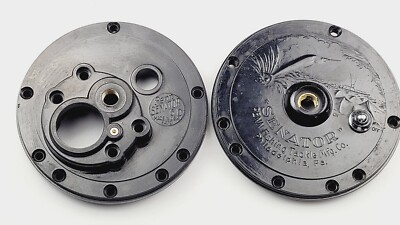 Penn Senator 114 6/0 (NOT H) Plate Set (BLACK) - Vintage Reel Part