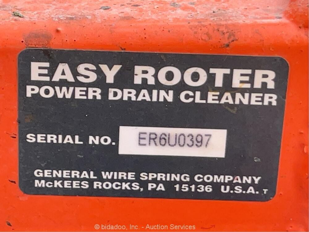 2014 General Pipe Cleaners Easy Rooter 100' Snake Pipe Drain Cleaner