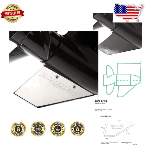 WSM Mercruiser Bravo I / III Skeg Guard SK-28 – Protects Your Lower Unit