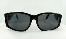 Vintage CHANEL Gold CC Logo Black Eyeglass - Frames Only