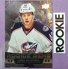 CODY GOLOUBEF  RC  2012/13  Black Diamond QUAD  ROOKIE Gems #230  Blue Jackets
