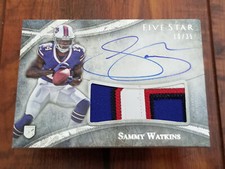 Sammy Watkins 2014 Topps Five Star Football Rookie Patch Auto Card - #10/35