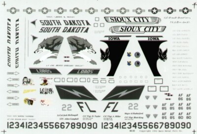 Experts Choice Decal 1/48 F-16C/A SD ANG ''Lobos'', IA ANG ''Bats'', FL ANG 125th FG