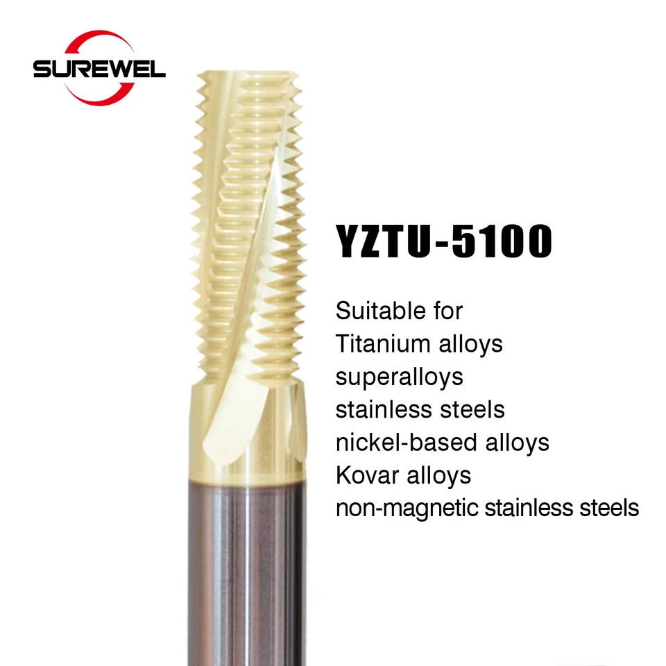 Carbide UNC Thread End Mill Milling Cutter Full tooth CNC Boring Cutter For Tap - Image 4 of 4