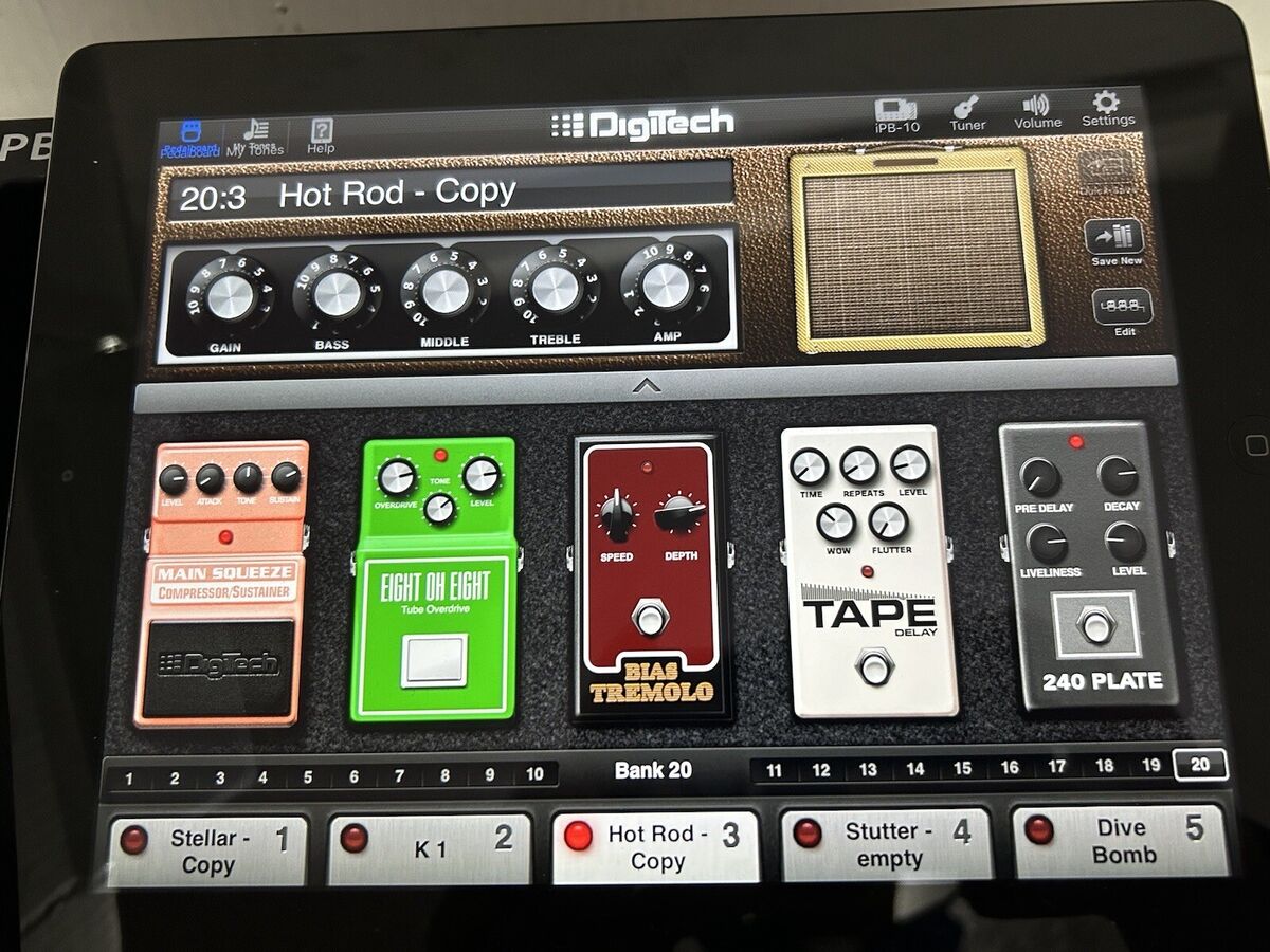 DigiTech iPB-10 with 4th gen iPad Multi-Effects Guitar DigiTech iPB-10 with 4th gen iPad Multi-Effects Guitar