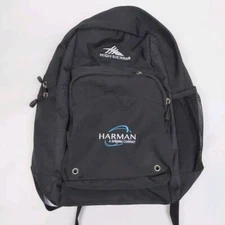 NWT $35 HIGH SIERRA Backpack Impact Black Ripstop Harman Samsung Embroidered