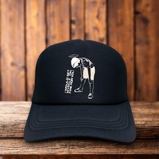 I Would Set Myself On Fire For You Mens Trucker Hat Black Punk Rock Baseball Cap
