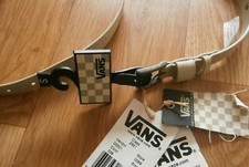 NEW VANS SHOES BELT WHITE LEATHER WITH STUDS SIZE SMALL Gift Idea