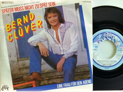 Bernd Clüver -Später muss nicht zu spät sein  D-1980  Aladin 1C 006-45 949
