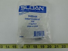 New NOS Genuine Sloan Sweat Solder Kit for 1" Supply closet or urinal H-633-AA