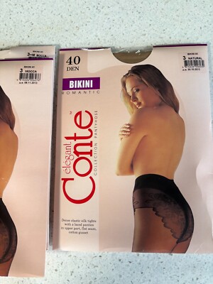 Conte Bikini Romantic 40 den size (3)M - Microfibre Women Pantyhose lot