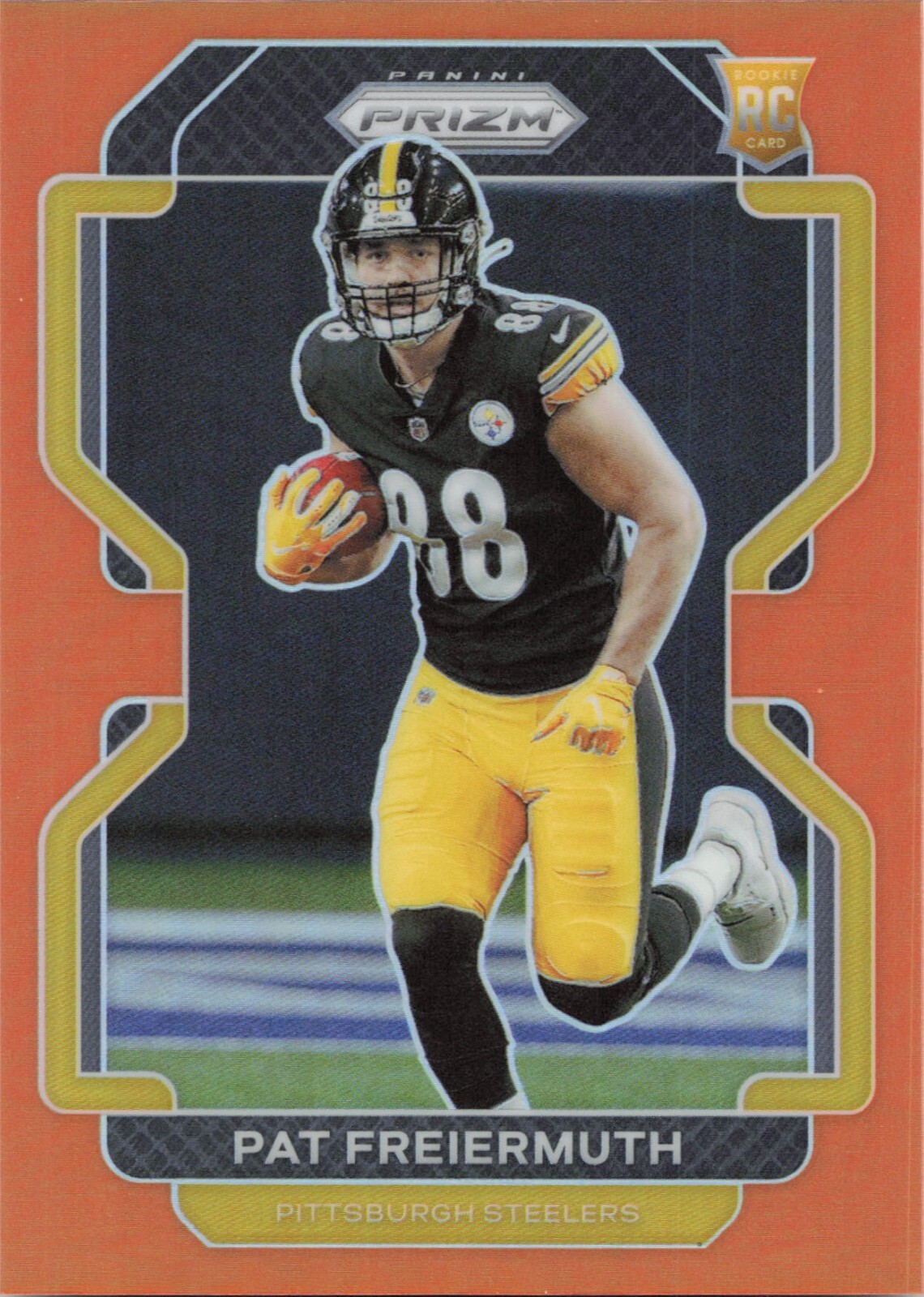 2021 Panini Prizm Rookie Orange Prizm /249 Pat Freiermuth #362 Rookie RC - HOT