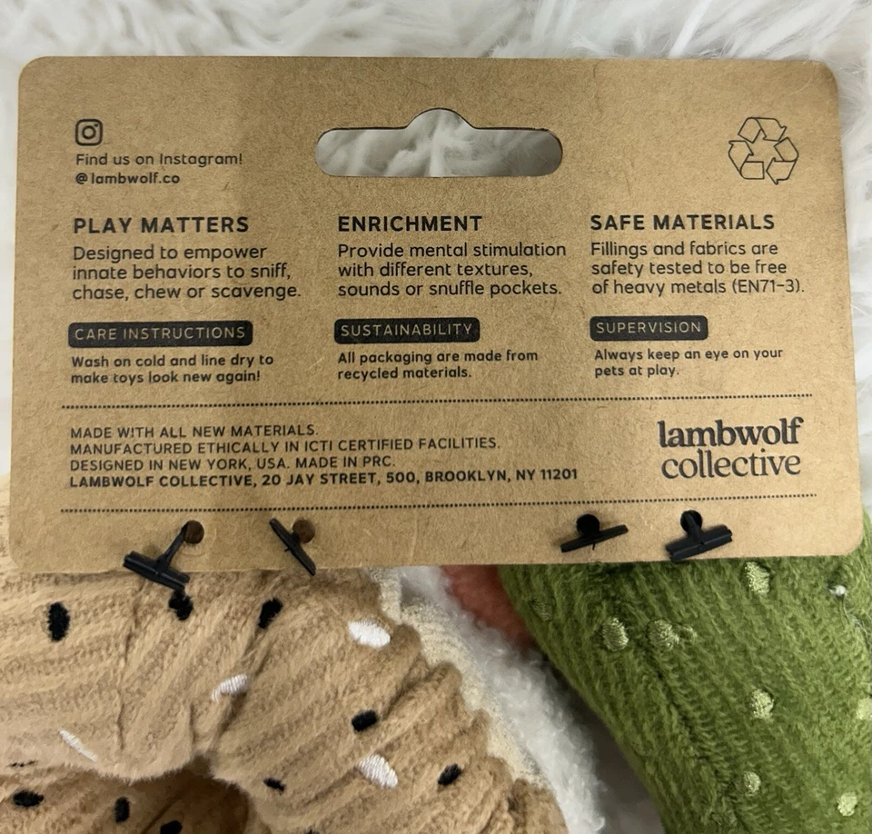 LambWolf Collective bagel and pickle two piece set - Image 3 of 3