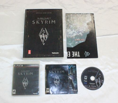 veeg Registratie Pamflet The Elder Scrolls V Skyrim PS3 Complete w/ Prima Games Guide Book | eBay