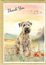 Soft Coated Wheaten Terrier Thank You Card, blank inside, Designed by Starprint