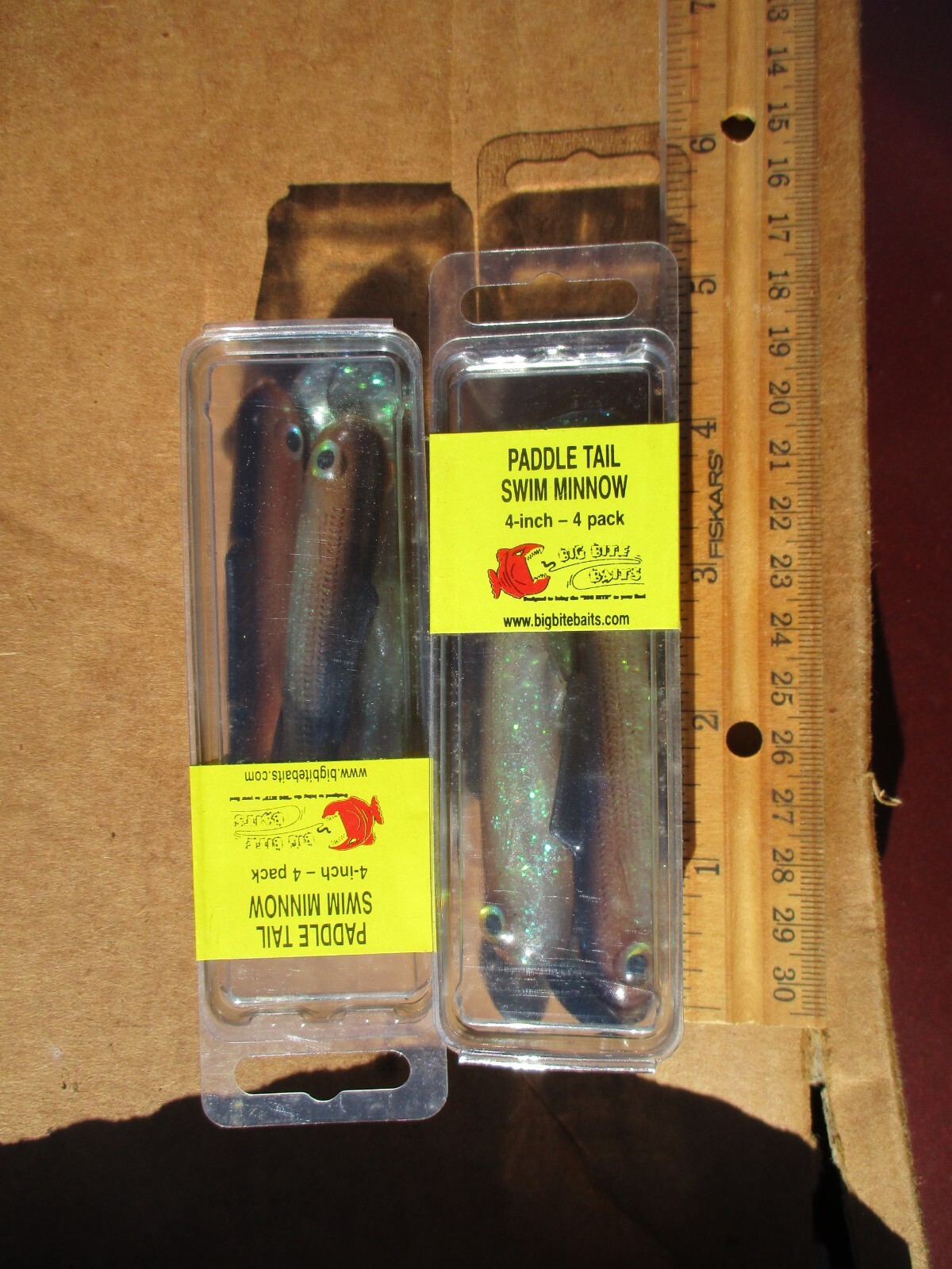 2pks HERRING 4"  PADDLE TAIL SWIM MINNOWS Bass Big Bite Baits Saltwater Lures - Image 7