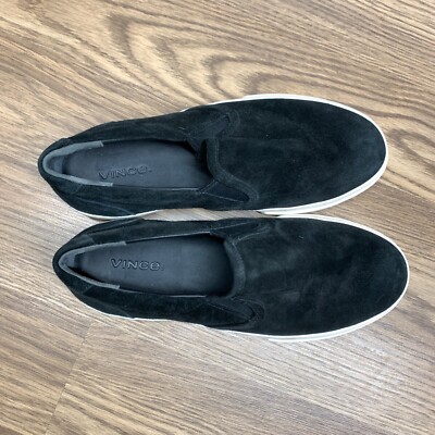 Vince Mens Fairfax Suede Slip-On Sneakers - Black Suede - Size 7.5 EU 40.5 M Vince Mens Fairfax Suede Slip-On Sneakers - Navy Suede  main image 2