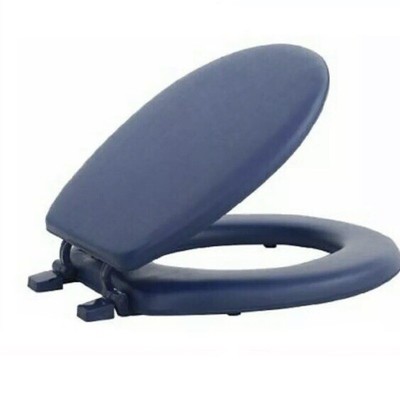 Navy Blue Elongated Toilet Seat Cover - Velcromag