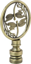 SJZBIN Lamp Finial Cap Knob Double Dragonflies Lamp Finials Hollowing Out