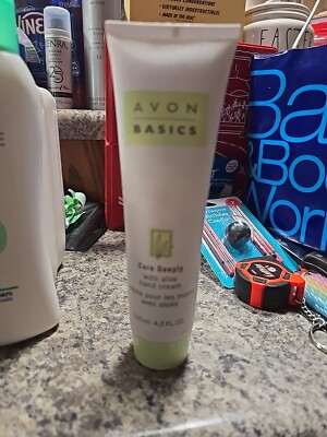 Rare Avon Basics Care Deeply with Aloe Hand Cream 125ml 4.2 Oz Discont. 1999 Nos