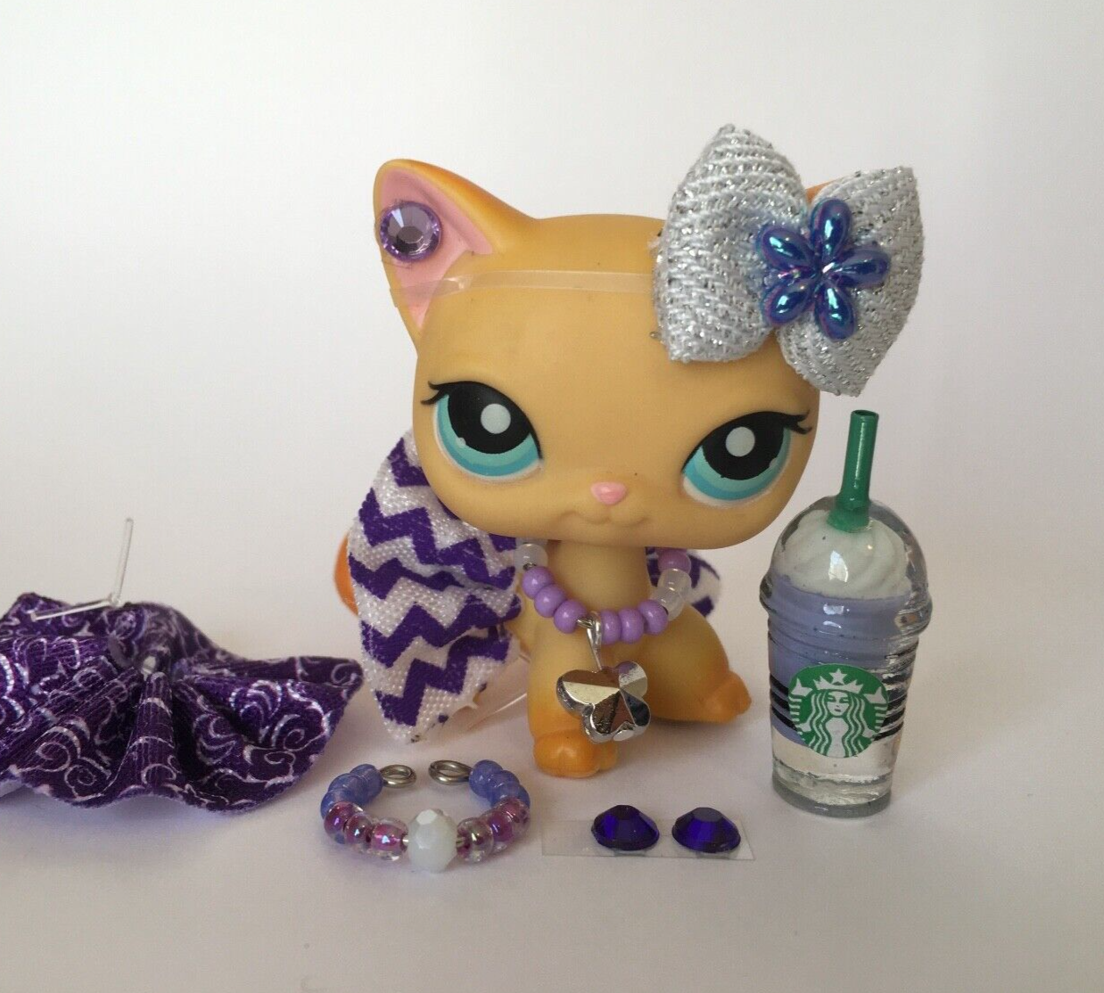 8 PC Clothes Accessories Custom Lot for Littlest Pet Shop LPS Skirt