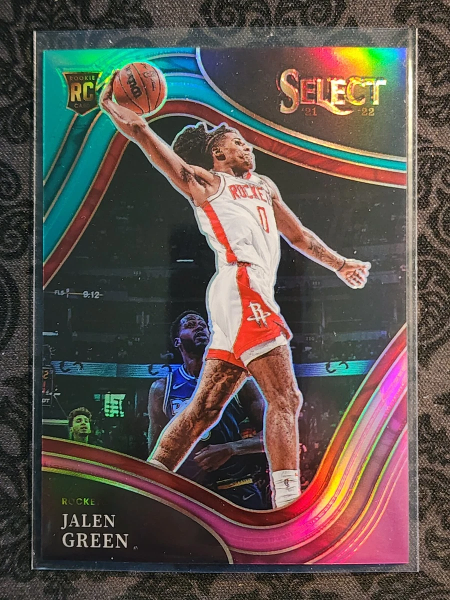 2021-22 Panini Select Jalen Green #234 Courtside Teal/White/Pink