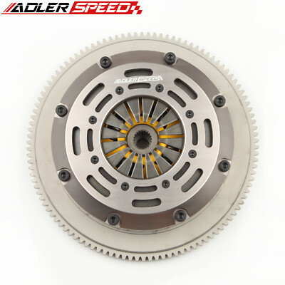 Sprung Clutch Twin Disc Kit & Flywheel For 93-99 ECLIPSE TALON GST TSi FWD 7Bolt