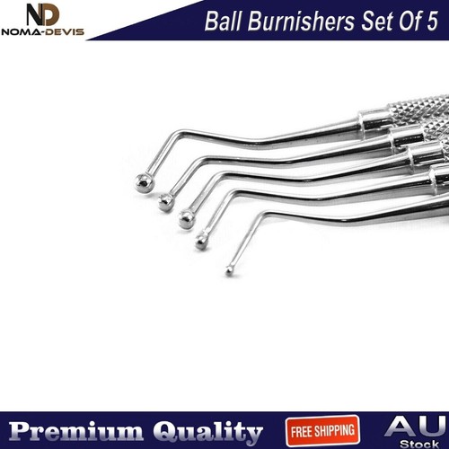 5 PCS Composite Filling Instruments Ball Tips Burnisher Dental Restorative Tools - Picture 2 of 5