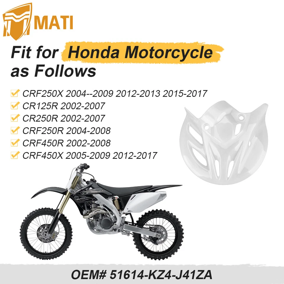 Front Brake Disc Guard Cover for Honda CRF450X 2005-2009 2012-17 51614-KZ4-J41ZA - Image 4 of 4