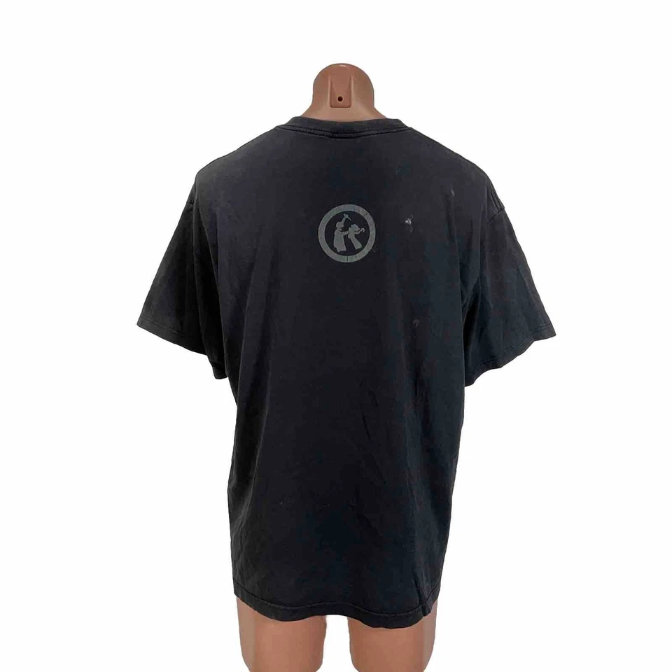 Vintage 90s MACABRE UNABOMBER Metal Band Tee Shirt Mens XL Ultra Rare Gray - Image 2 of 4