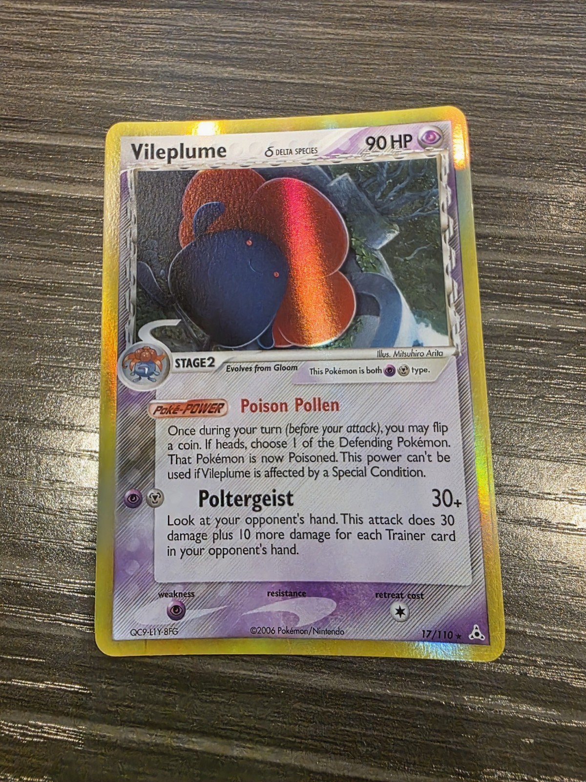 NM - Vileplume (Delta Species) Holo Rare Holon Phantoms 17/110 Pokemon Card