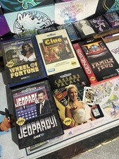 Sega Genesis Game Lot (5 Games) Clue, Jeopardy, Wheel of Fortune, Family Feud 