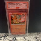Charmander #020 2026 P.M. Mega Promo Tech Stickers Holo AGS 10 Graded