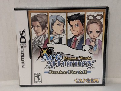 Phoenix Wright: Ace Attorney Justice for All (Nintendo DS, 2007) NEW