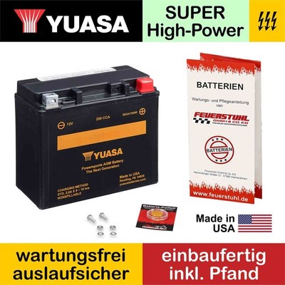Triumph Thunderbird Nightstorm 15-17, Batterie YUASA 20Ah|250A (inkl 7,50 Pfand)