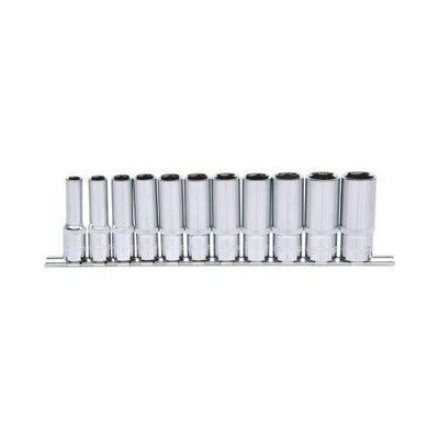 3/8 Zoll CHROMEplus Sechskant-Stecknuss-Satz, lang, 11-tlg 8-19mm KS TOOLS