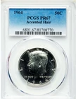1964 Accented Hair PCGS PR67 Kennedy Proof Silver Half Dollar Bright and Shiny